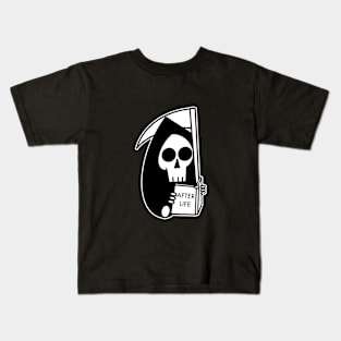 Grim Reaper Reading Books Kids T-Shirt